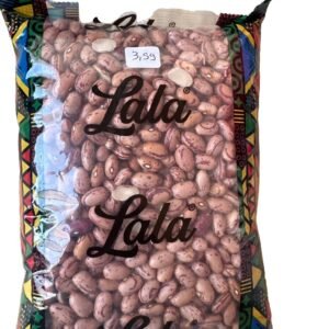 Haricots beige clair avec des tâches brun-rosées