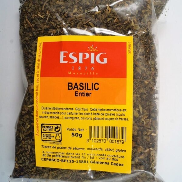 Basilic feuilles 50g espig