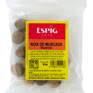 Noix Muscude entiere 50g épice d'or